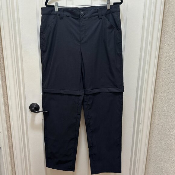 New Eddie Bauer Convertible Pant Women's Size 12 Black Adjustable Length UPF 50+ - Picture 12 of 13